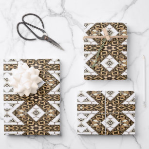 Feuille De Papier Cadeau motif en tissu boueux