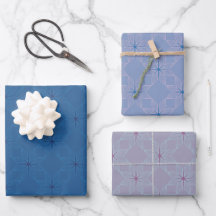 Motif géométrique | Bleu, Pervenche et Lilas
