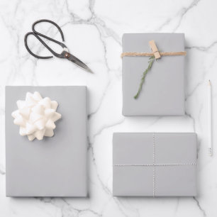 Feuille De Papier Cadeau Motif Géométrique Gris Clair - Décoration d'Été