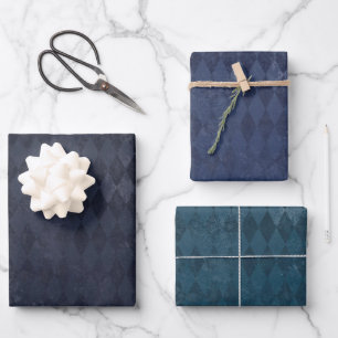 Feuille De Papier Cadeau Motif Harlequin en détresse