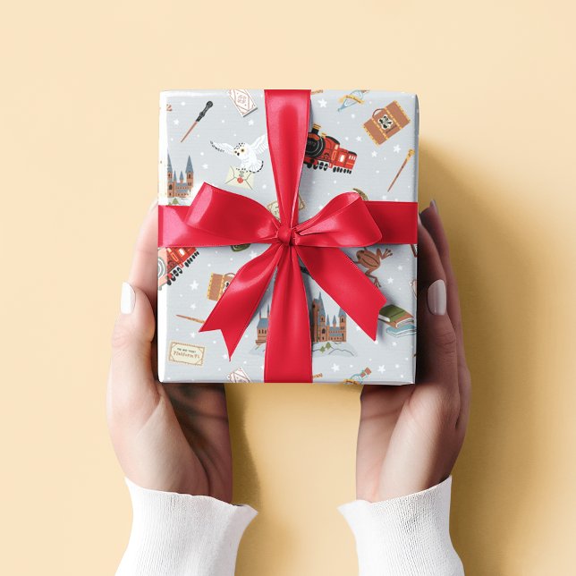 Feuille De Papier Cadeau Motif Harry Potter Icons - Baby shower (Wrapped gift)