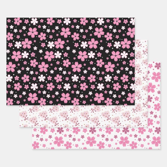 Feuille De Papier Cadeau Motif japonais (Lot)