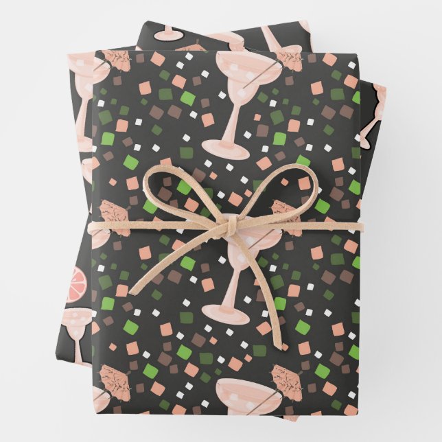 Feuille De Papier Cadeau Motif Margarita  (En situation)