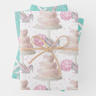 Feuille De Papier Cadeau Motif mariage