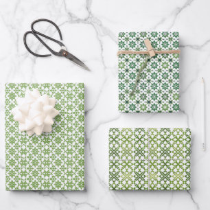 Feuille De Papier Cadeau Motif minimaliste islamique géométrique Vector Art