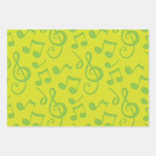 Feuille De Papier Cadeau Motif musical