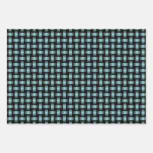 Feuille De Papier Cadeau Motif noir bleu