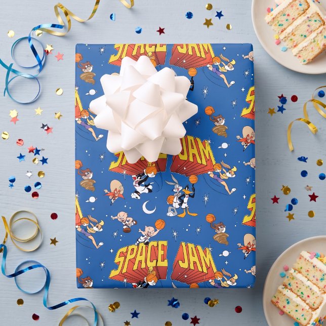 Feuille De Papier Cadeau Motif Outer Space SPACE JAM™ TUNE SQUAD™ (Simulated wrapping paper on gift)