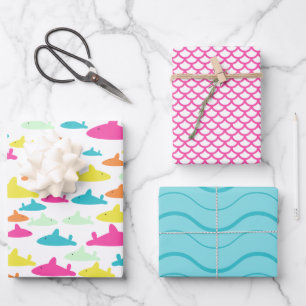 Feuille De Papier Cadeau Motif requin