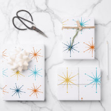 Motif rétro de Starburst atomique Choisissez vos c