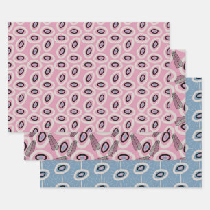 Feuille De Papier Cadeau Motif rétro vintage