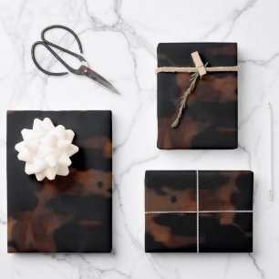 Feuille De Papier Cadeau Motif sans couture en écaille de tortue, écaille d