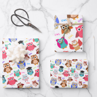 Feuille De Papier Cadeau Motif sans couture enfant avec choux mignons sur b