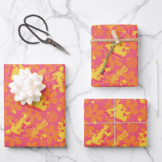Feuille De Papier Cadeau Motif Scooby-Doo Disco super