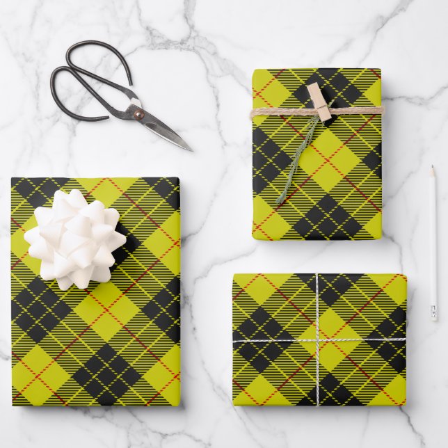 Feuille De Papier Cadeau Motif tartan MacLeod (Recto)
