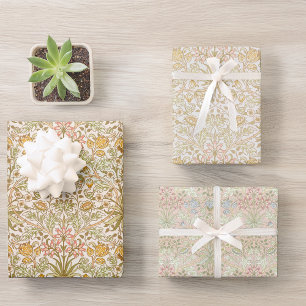 Feuille De Papier Cadeau Motif vintage de fleurs de jacinthe florale de Mor