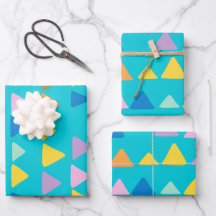 Motif Whimsical et Triangle mignon en Turquoise