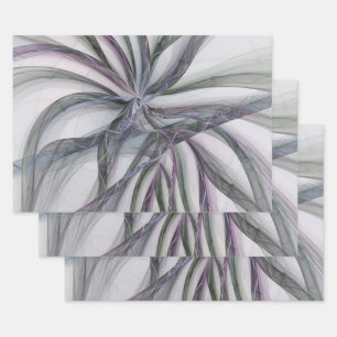 Feuille De Papier Cadeau Motifs de filigrane Abstrait Moderne Balançant Fra