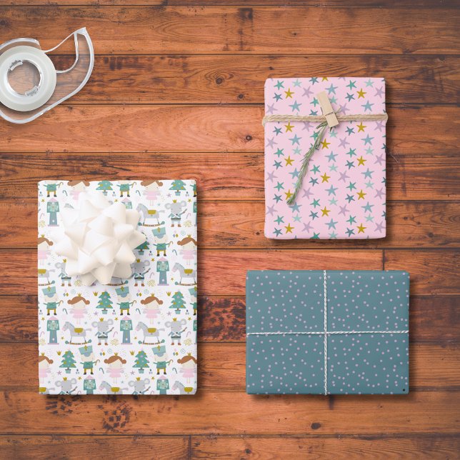 Feuille De Papier Cadeau Motifs de la saison des fêtes (Créateur téléchargé)