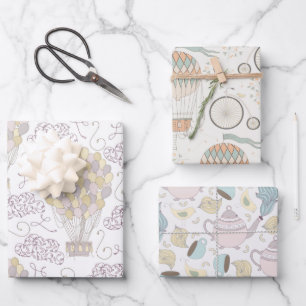 Feuille De Papier Cadeau Motifs de thème Imaginaire