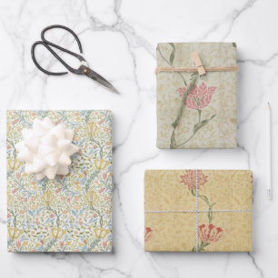 Feuille De Papier Cadeau Motifs Floraux Vintage Morris Flora Trail