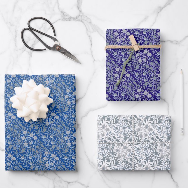 Feuille De Papier Cadeau Motifs italiens. (Recto)