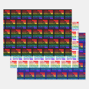 Feuille De Papier Cadeau Mots À Vivre Par Collection