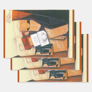 Feuille De Papier Cadeau Moulin à café de Juan Gris, Art cubiste vintage