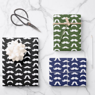 Feuille De Papier Cadeau Moustache