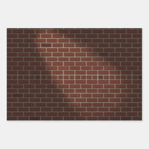 FEUILLE DE PAPIER CADEAU MUR BRICK