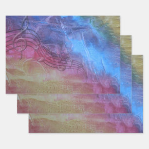 Feuille De Papier Cadeau Musique déesse