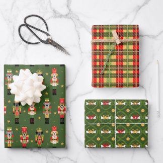 Feuille De Papier Cadeau Muttcracker Noël - Casse-noix Chien 