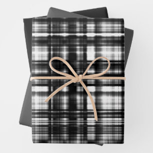Feuille De Papier Cadeau MVB Lumière Jack Noir & Gris Plaid