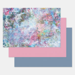 Feuille De Papier Cadeau MVB Pastel Vintage Floral Design