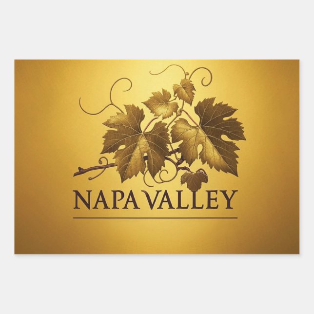 Feuille De Papier Cadeau Napa Valley Classic (Devant)