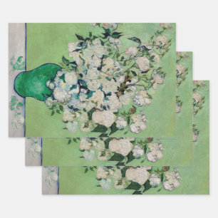 Feuille De Papier Cadeau Nature morte Roses dans un vase par Vincent van Go