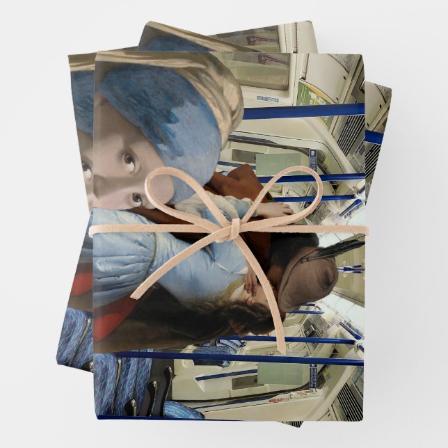 Feuille De Papier Cadeau Ne regarde pas (En situation)