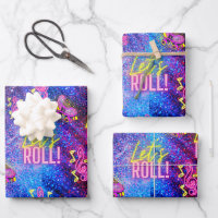 Neon Pink Roller Patinage Disco Anniversaire