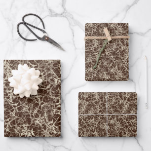 Feuille De Papier Cadeau Neurons de réseautage sur le rouge - motif contin