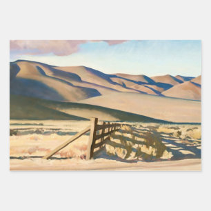 Feuille De Papier Cadeau "Nevada Hills" par Maynard Dixon