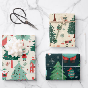 Feuille De Papier Cadeau Noël à Cute Kawaii