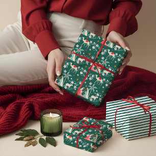 Feuille De Papier Cadeau Noël Étoile Religieuse De La Nativité De Bethléem