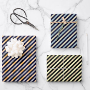 Feuille De Papier Cadeau Noël festif de la Parties scintillant bleue d'arg