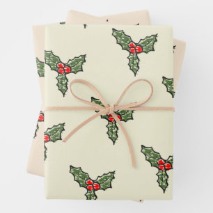 Feuille De Papier Cadeau Noël Guiirlande de Noël douteuse