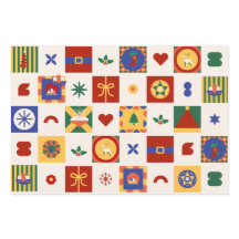 Noël motif géométrique cadeau