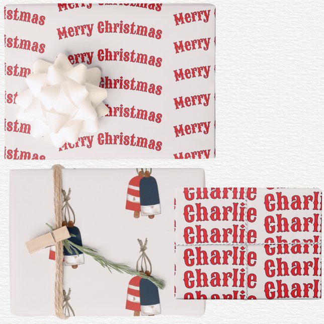 Feuille De Papier Cadeau Noël Nautique  (Créateur téléchargé)