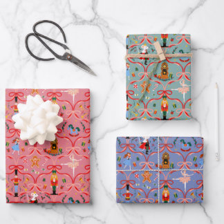 Feuille De Papier Cadeau Noël - Nutcracker