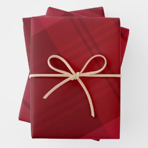 Feuille De Papier Cadeau Noël rouge plissé classique gras