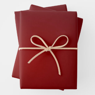 Feuille De Papier Cadeau Noël rouge profond