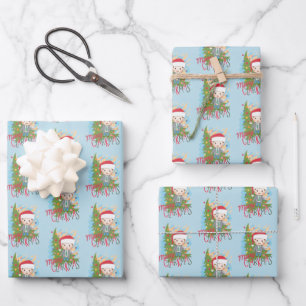 Feuille De Papier Cadeau Noël vacances Joyeux Clarkmas
